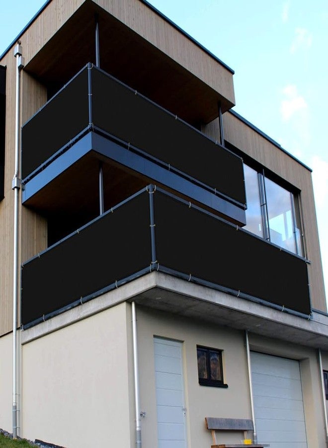 GREEN DECOR HDPE Fabric Self Fold Baby Kids Safety Net Protector for Balcony & Staircase Railing Guard,Balcony Stairway Net Baby Safety Products for Indoor&Outdoor(Black Color, 1X1 MTR) - Image 3